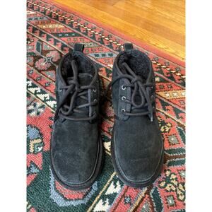Black Suede Lace-Up Women’s Ankle Boots
